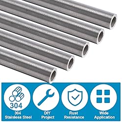 Vigorous 3/8" OD x 1 Ft. 304 Stainless Steel