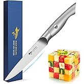 MAD SHARK Paring Knife 5 inch Paring Knives, Small Kitchen Knife, German Stainless Steel Vegetable Knife, Ergonomic Handle Design, Unique Gift for Men/Women
