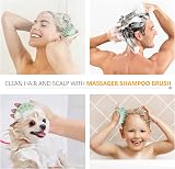 Sndyi Scalp Massager Shampoo Brush - Silicone Bristles, Green, Hair Growth view 5