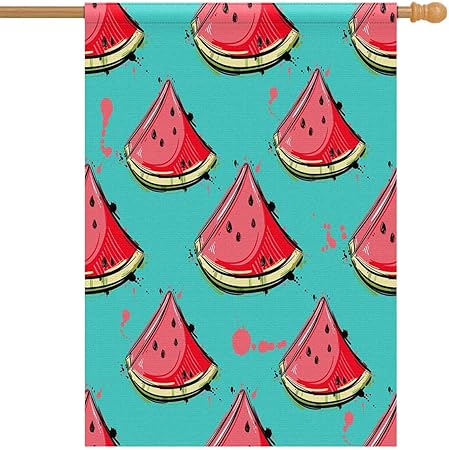 Amazon Com Interestprint Watermelon Fruit House Flag Banner 28 X
