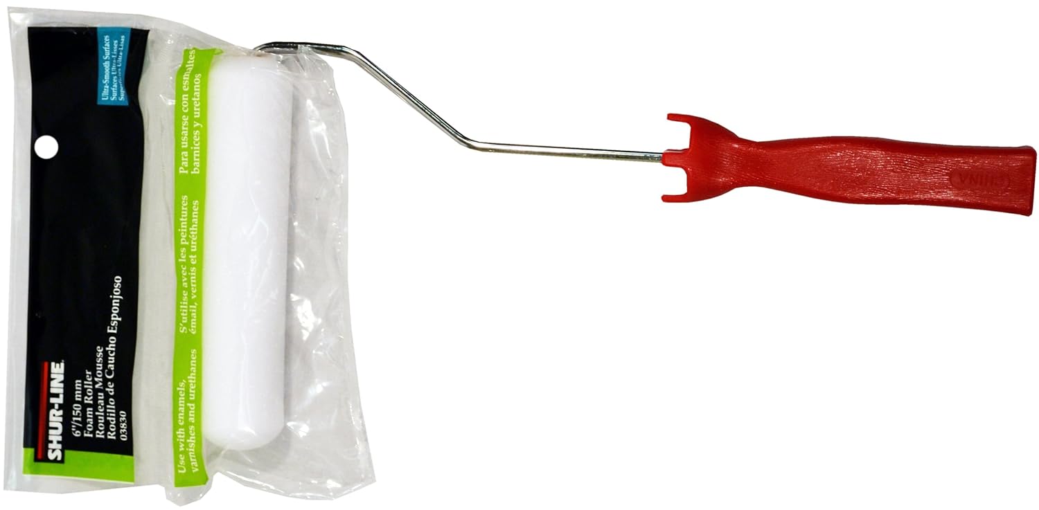 ShurLine 03830 6Inch Foam Roller for UltraSmooth Surfaces with 12