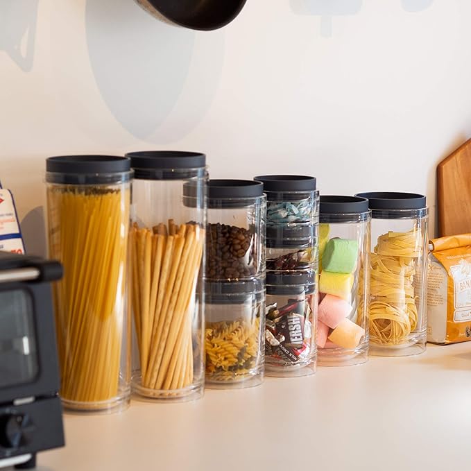 Amazon ビッテ スタッキングキャニスター 1750ml 1個 パスタ パスタケース スパゲティ 保存容器 コンテナ 保存容器 キャニスター オンライン通販