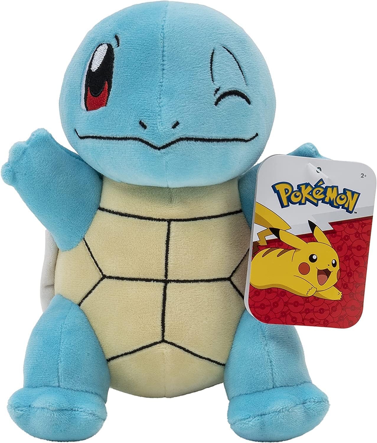 Pokémon Squirtle Plush, Plush Authentic Details, Toys for Kids, Multicolour, 8 Inch
