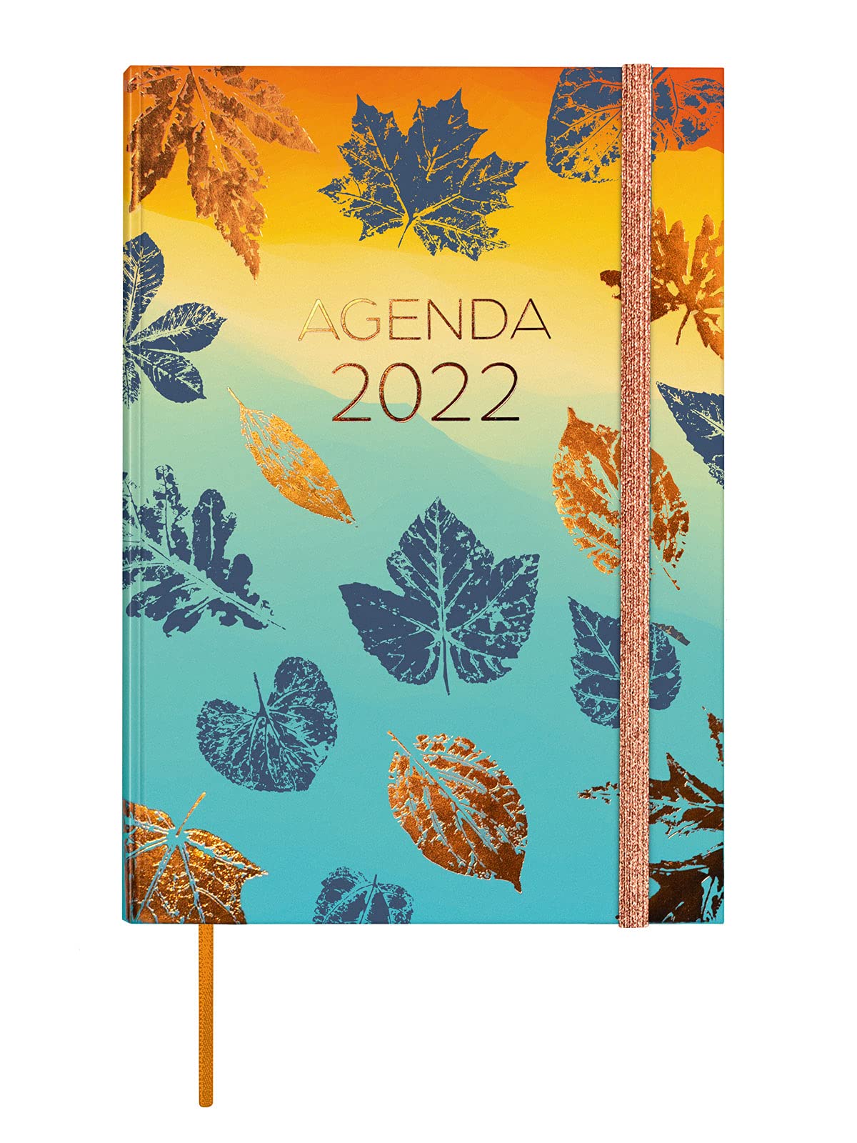 Finocam - Diary 2022 Week to View, January 2022 to December 2022 (12 months) Y10-140 x 204 mm Dynamic Berlin Spanish Leaves