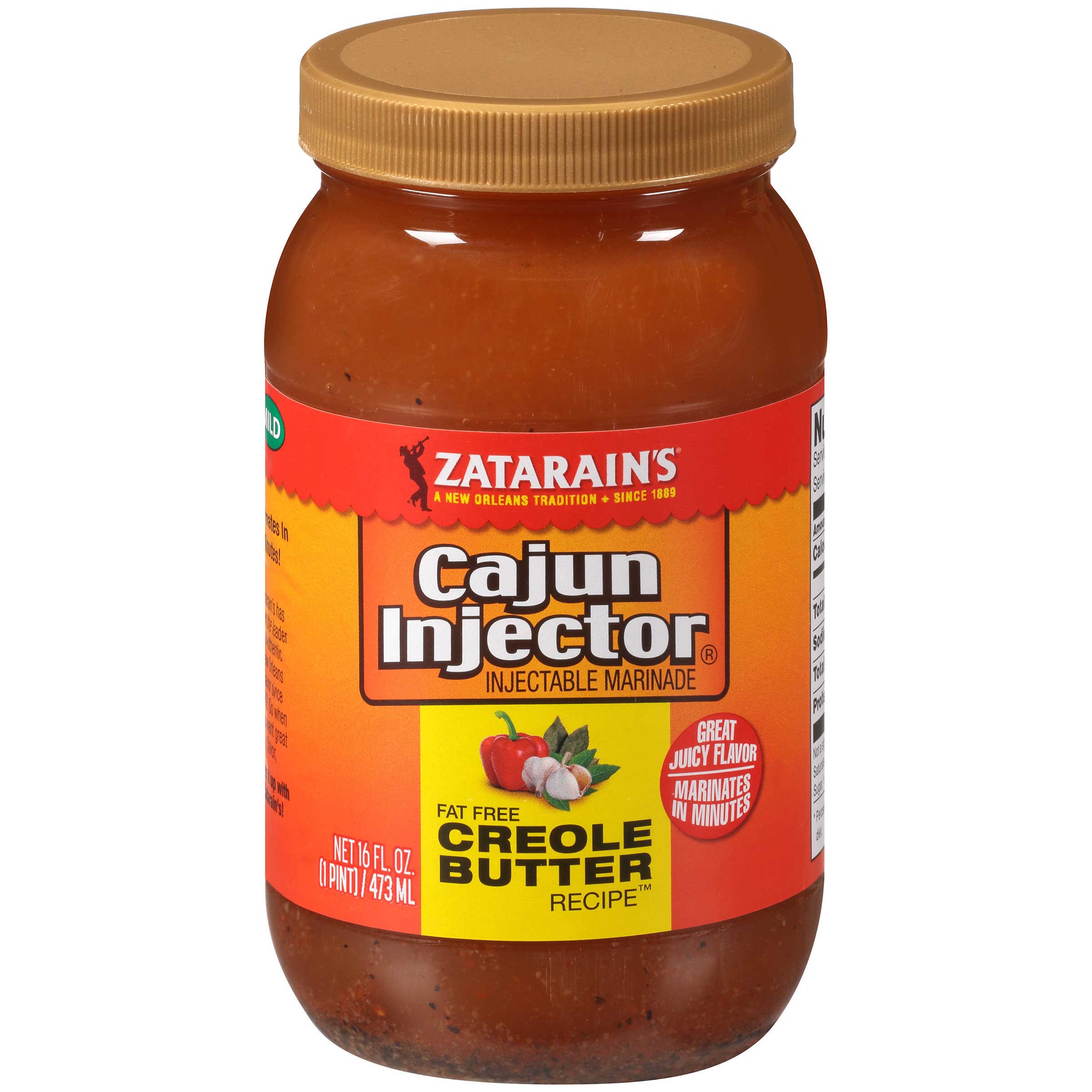 Photo 1 of 2 Jars, Zatarain's Cajun Injector Fat Free Creole Butter Recipe Injectable Marinade, 16 fl oz ***(BB: 2/2026)***