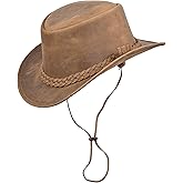 XSHAMROCK Leather Cowboy Hat for Men & Women – Western Style Handcrafted Lightweight Shapeable | Western Hats for Men