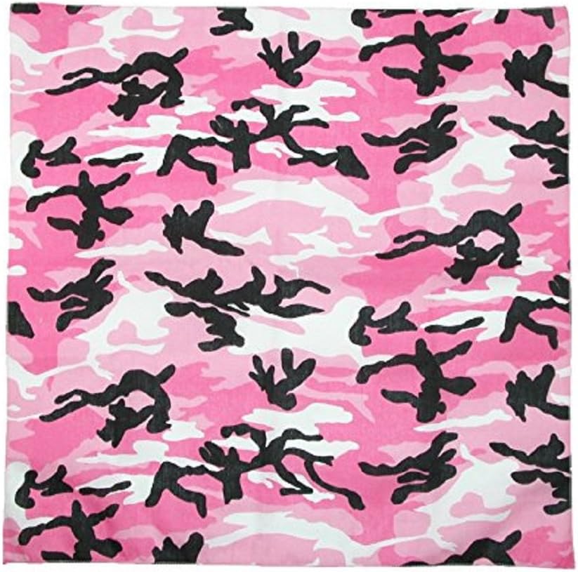 Pink Camouflage Neck Gaiter Tube Warmer Magic Scarf Bandana Head Face Mask Snood Headwear Beanie