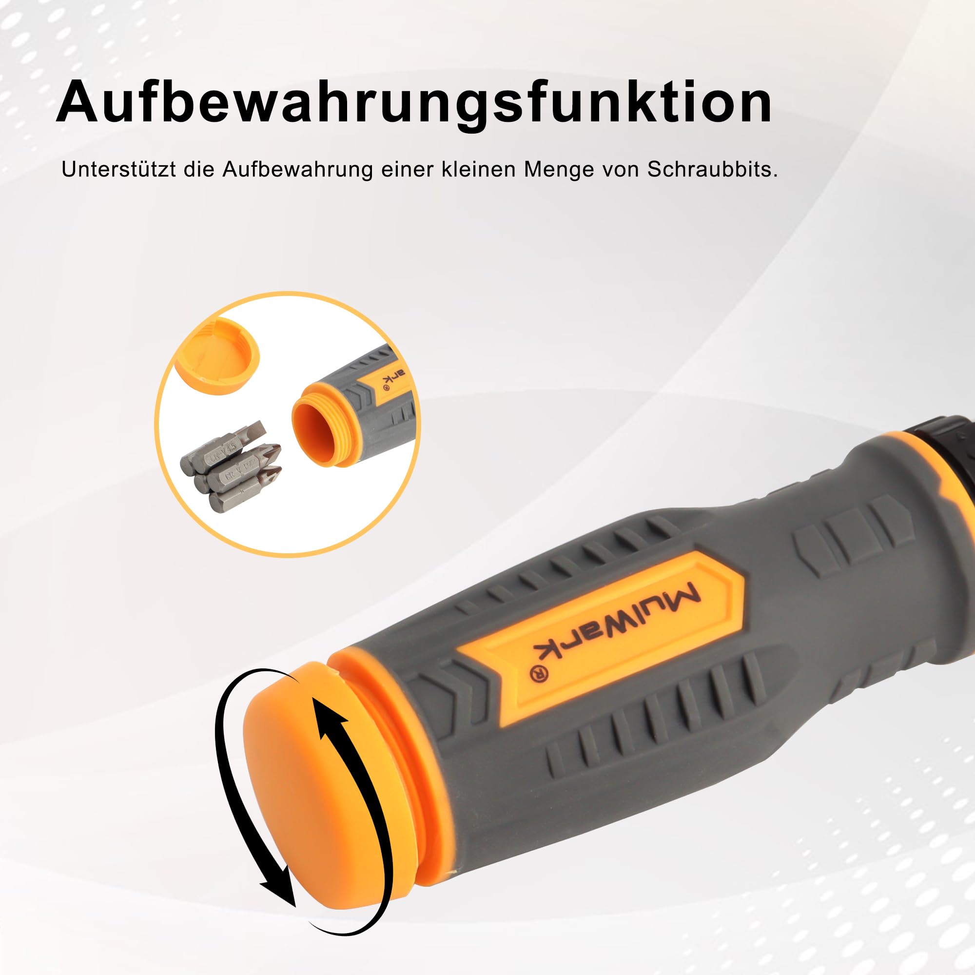 MULWARK Schraubendreher-Bit-Satz & Steckschlüssel-Satz, 77-teiliger Ratschen-Schraubendreher-Satz mit Koffer, 77 in 1 Multi-Bit-Schraubendreher für Heimwerker, Elektronik, Auto-Notfall und Garage 8