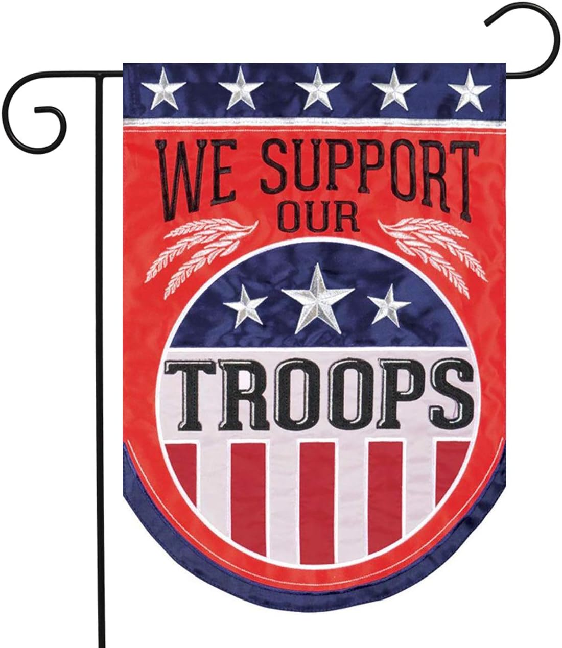 Carson Home Accents 55389 Applique Garden Flag, Multicolor