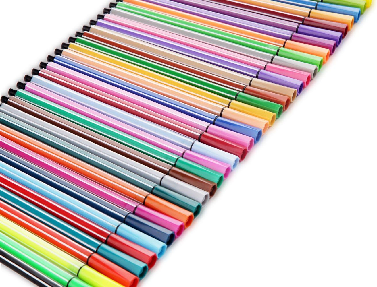 Color Pens Washable Art Markers Watercolor Fine Tip Pen with 36 Set for Coloring Books Drawing and Secret of Garden (36 Colors)