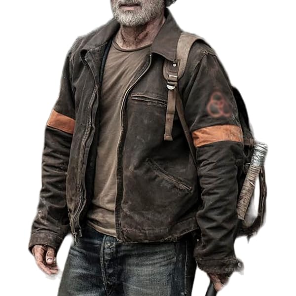 DreamTraderzz rick grimes jacket at Amazon Men's Clothing store