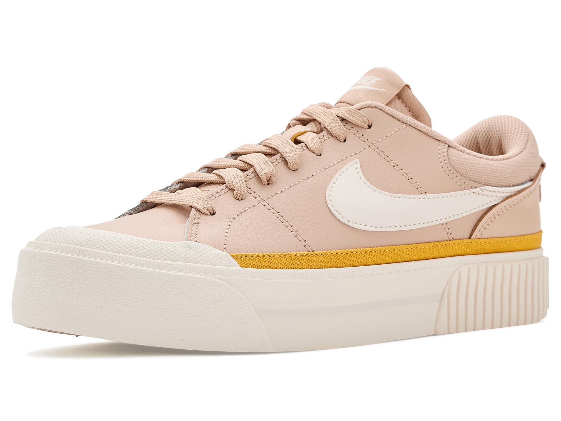 Photo 1 of Nike Women's Court Legacy Lift Shoes, Shimmer/Chalk-Pale Ivory-Pollen, 9