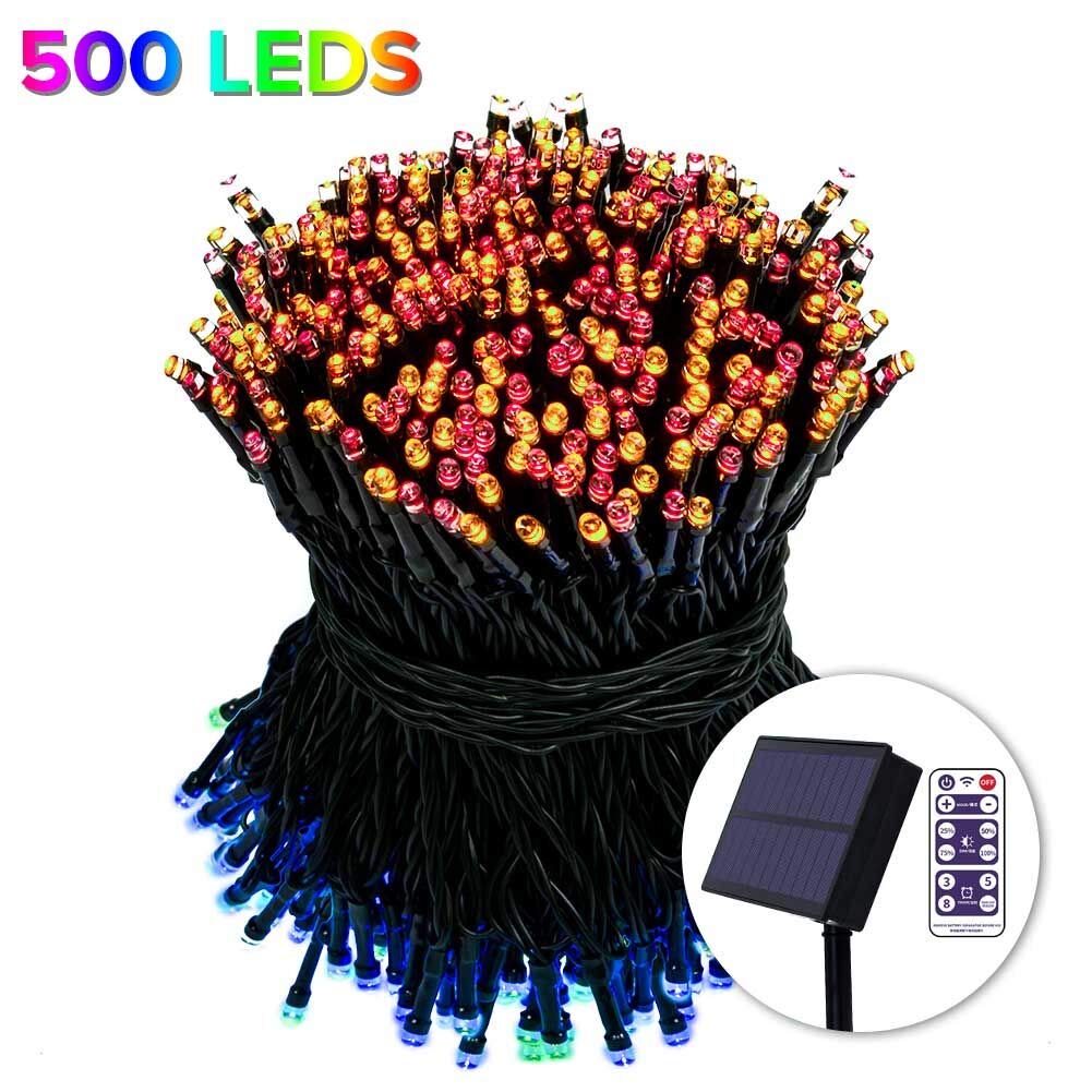 2018 Solar Color Changing String Lights Outdoor 500 Colored LED