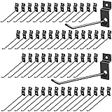 Moxweyeni 100 Pack Slatwall Hooks Panel Display