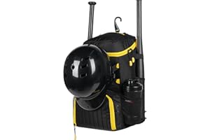 GRANDUP Baseball Bag Lightweight Baseball Bat Backpack with Shoe Compartment, Baseball Bag with Fence Hook for TBall Bat & Equipment, Softball Gift for Women Fit Batting Glove, Helmet| Multiple Colors