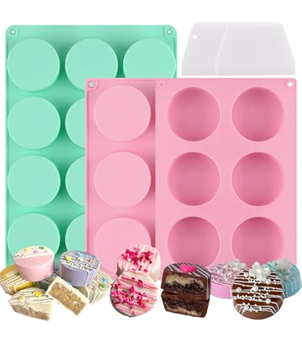 Lot De 2x12 Moules Cylindriques En Silicone Pour Cake Pops, Chocolats, Savons | Antiadhésif, Résistant à La Chaleur (-40°C à 230°C) | Marron
