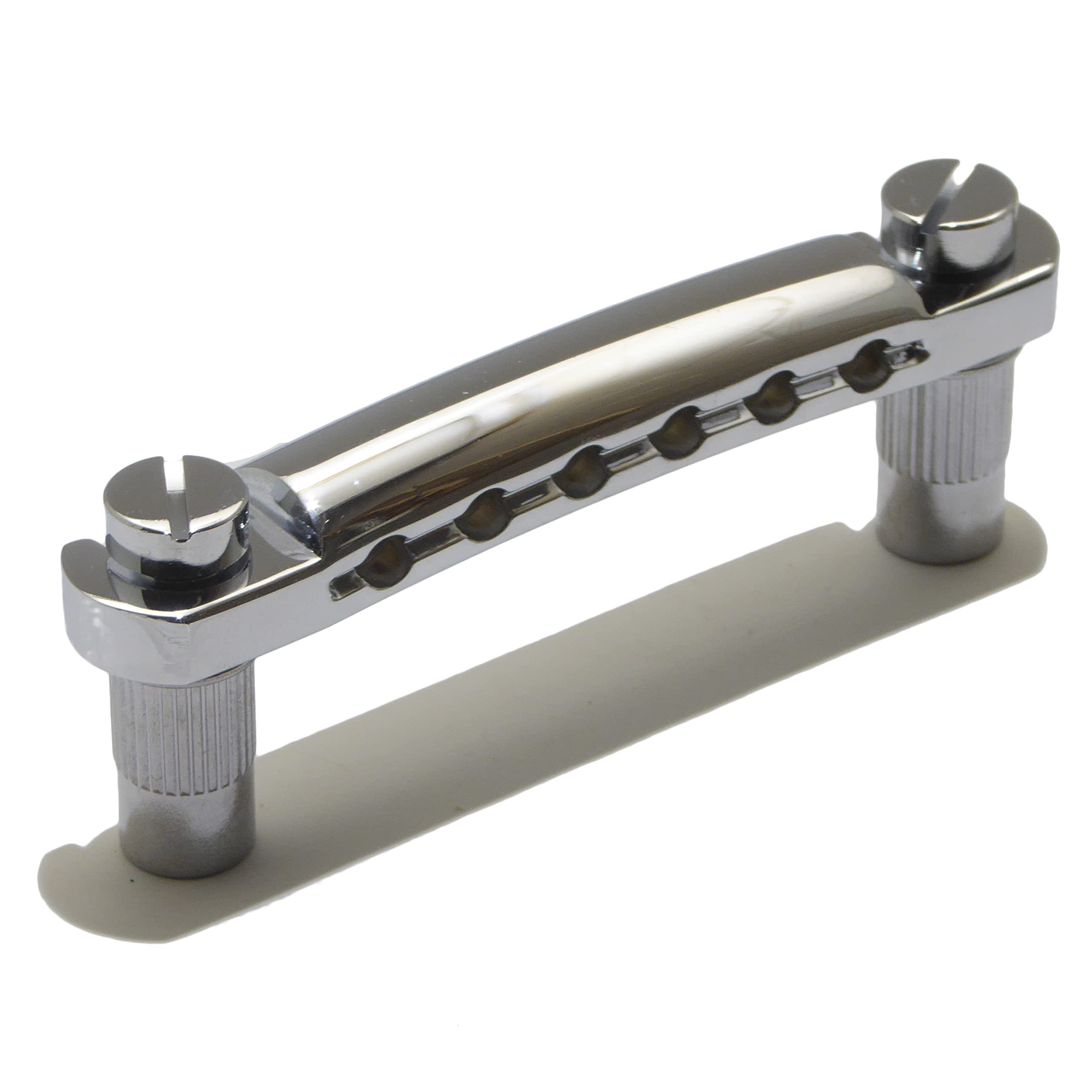 Tune O matic guitar tailpiece/stop bar in chrome