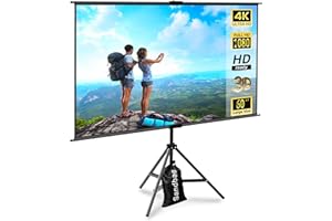 Small Portable Projector Screen Tripod Stand -lejiada Mobile Projection Screen, Lightweight Carry & Durable Easy Adjustablle for Schools Meeting Conference Indoor Outdoor Use, 60 Inch
