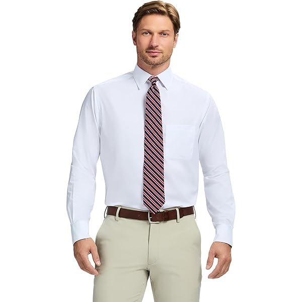 Amazon.com: Izod Men's Dress Shirt Regular Fit Long Sleeve Wrinkle Free  Stretch Button Down Collar, Limpet Shell, 14-14.5 32 : Clothing, Shoes &  Jewelry