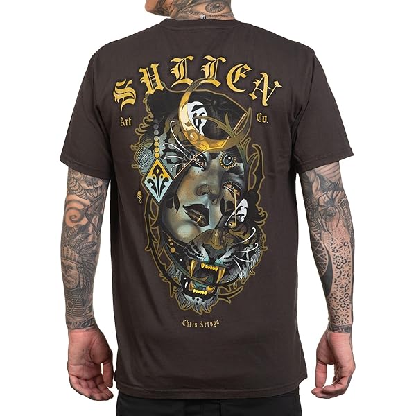 thumbnail image 2 of Sullen - Tiki Cholo Premium Tee - Sage Green - Nordic Tattoo Supplies 2 of 14