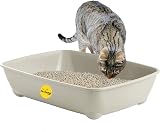 Cat Centre Grey Jumbo Open Cat Litter Tray 56cm XL Open Top Pan view 6