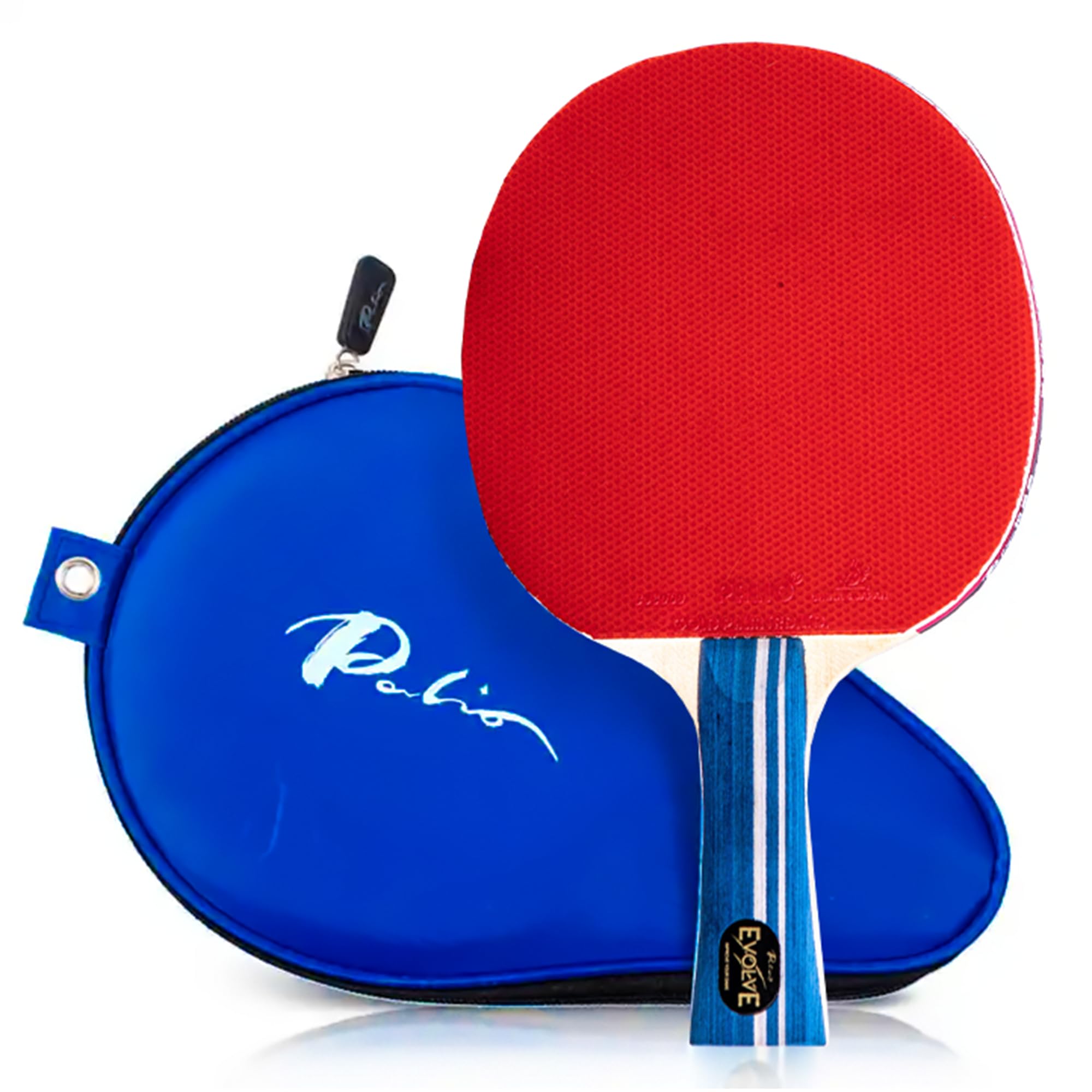 Palio Evolve Professional Table Tennis Bat – ITTF Approved Ping Pong Paddle with Premium Rubber & EVA Case | High Spin, Speed & Control | Ideal for Beginners & Pros (1 Bat)