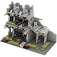 WW2 Military Base Bunker Trench Building Blocks, Compatible with Lego Military Base Sets, Army Toy with Cannon, Army Bunker, Gift for Kid 8 9 10 11 12 13 14 Years Old