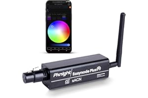 Pknight 2.4G Wireless WiFi DMX Easynode Plus 3 Pin Mini DMX Controller with App WIFI-DMX PRO Using ArtNet/sACN Protocol