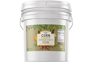 Corn Starch By Unpretentious Baker, Resealable Bucket, Thickening Agent, For Bulk Baking & Cleaning Use (3.5 Gallon)