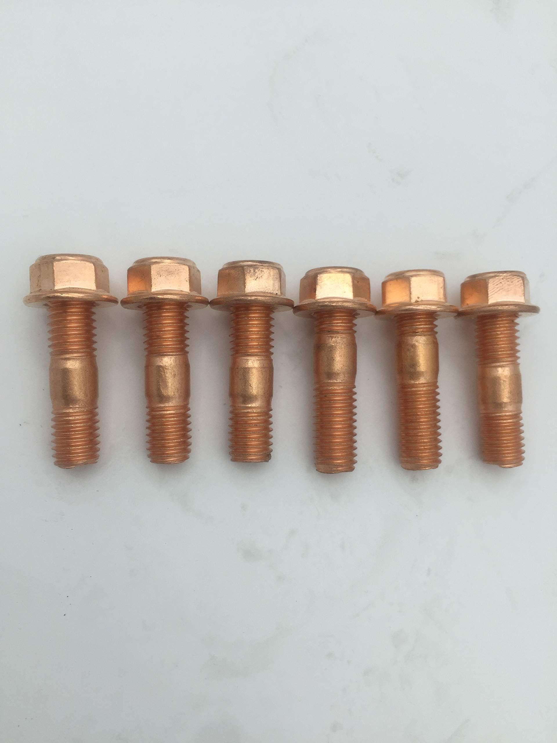 Sport M10 x 1.50 Threaded Turbo Studs Kit Flange Nuts High Strength T3 T4 T6 Set of 6