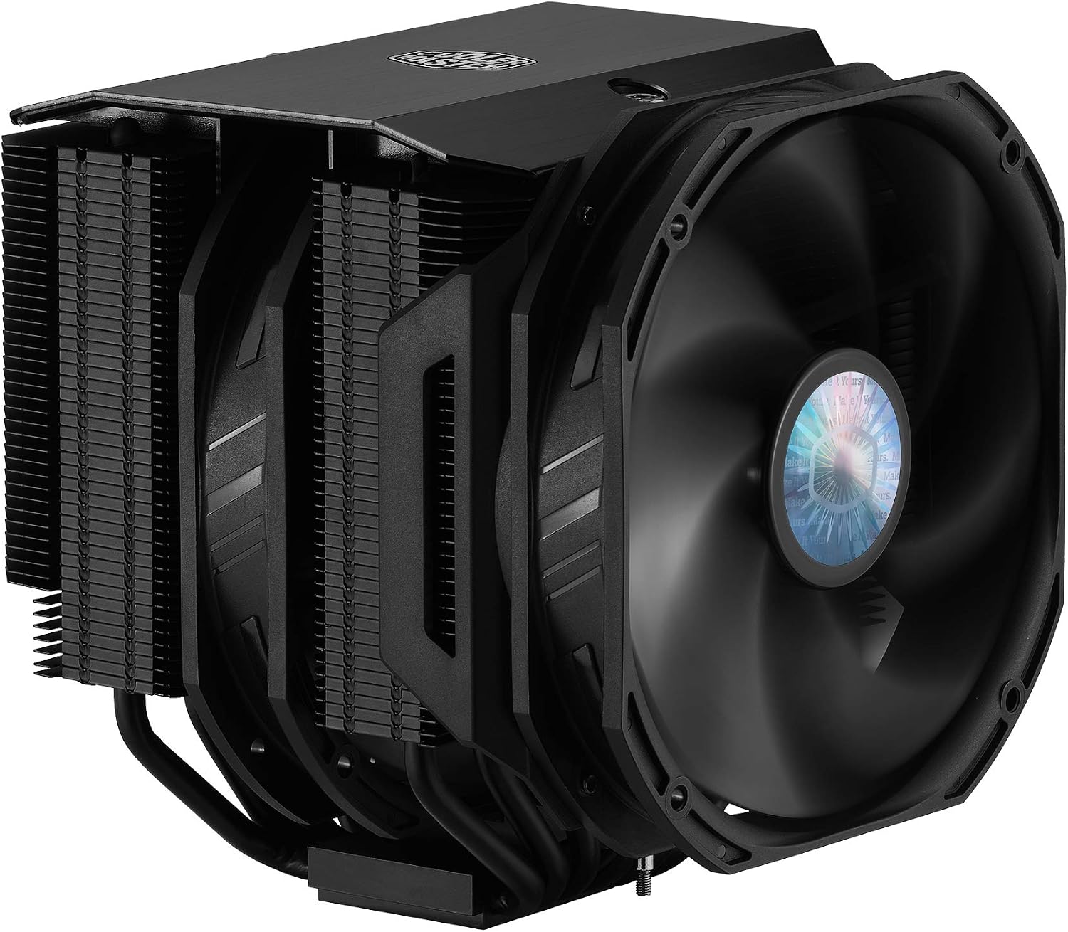 Cooler Master MasterAir MA624 Stealth CPU Air Cooler, Dual Tower Heatsink, Push-Pull SickleFlow 140 V2 Fans