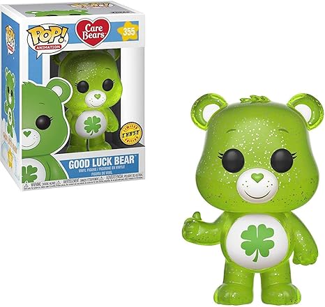 Amazon Com Funko Pop Animation Care Bears Good Luck Bear Glitter Chase Variant Limited Edition Vinyl Figure Bundled With Pop Box Protector Case Kitchen Dining