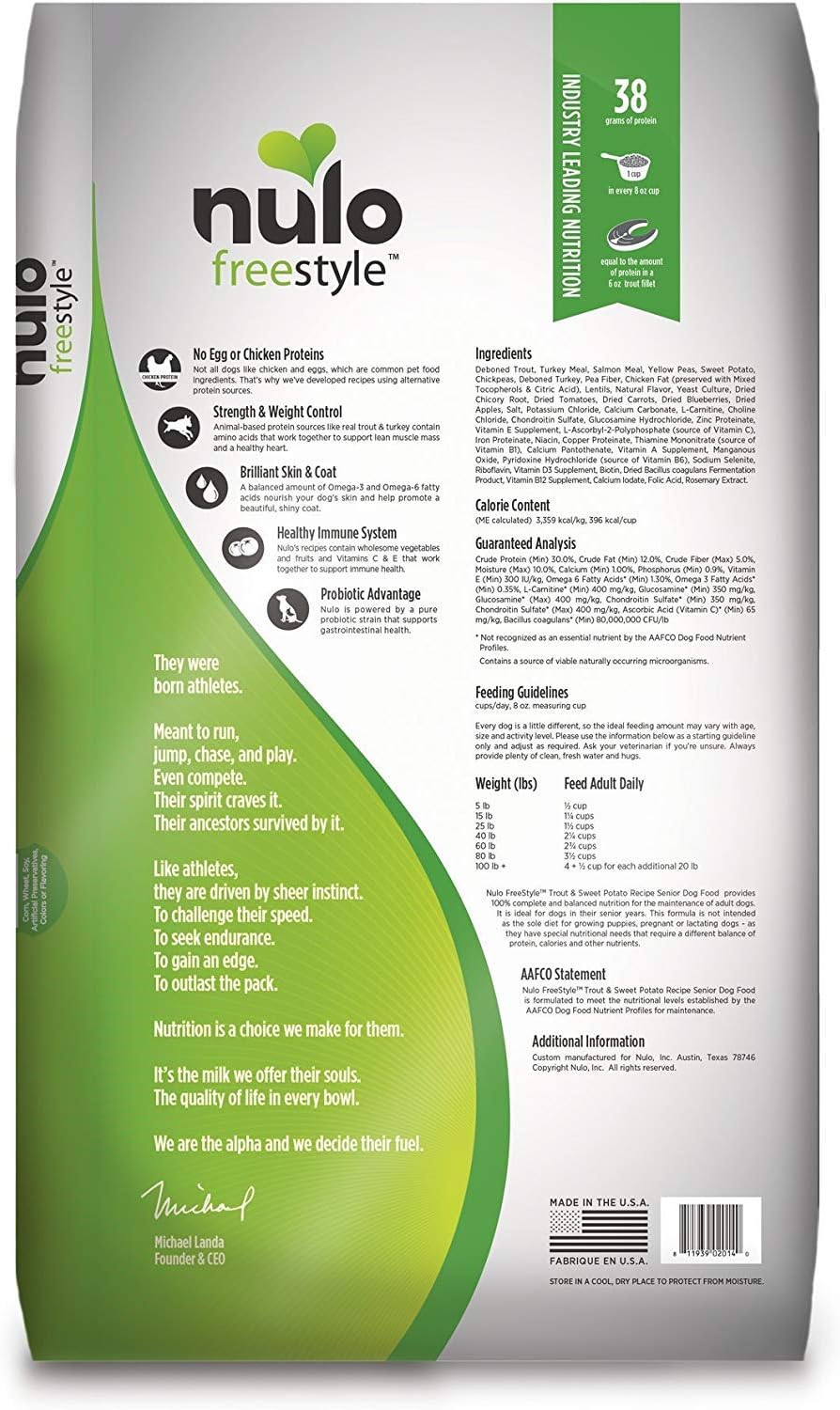 nulo freestyle senior dog food