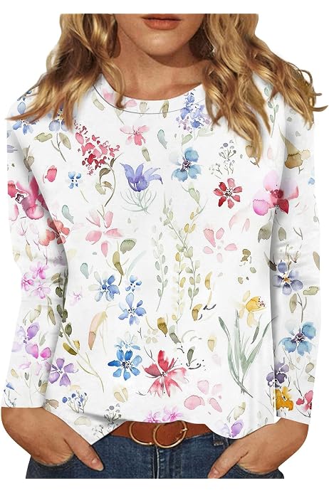 thumbnail image 2 of LOOKFACE Women Long Sleeve Graphic Oversized Pullover... 2 of 12