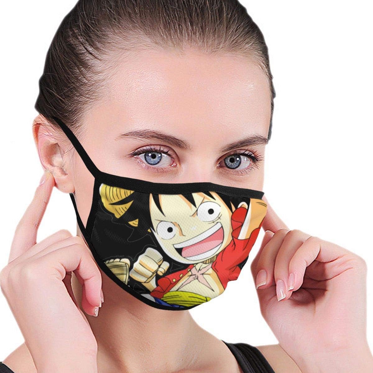 Cotton Mask Anti-dust Mouth Mask D. Luffy Cycling Camping Half Face Mouth Masks for Boys Girls Men Women