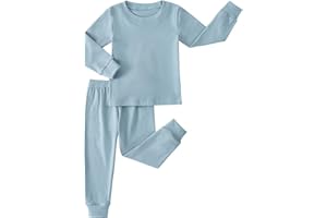 JWWN Kids Thermal Underwear Set Toddler Winter Base Layer Ultra Soft Long Johns for Little Big Boys Girls 2-8Yrs