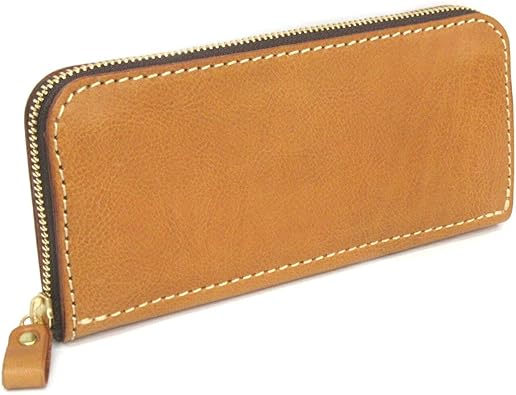 Amazon 手作り鞄工房ヘルツ Herz 三方ファスナー長財布y58 キャメル Herz ヘルツ 財布