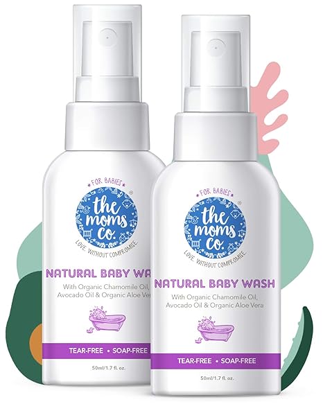 The Moms Co. Tear-Free Natural Baby Wash with Calendula, Avodado Oils and USDA-Certified