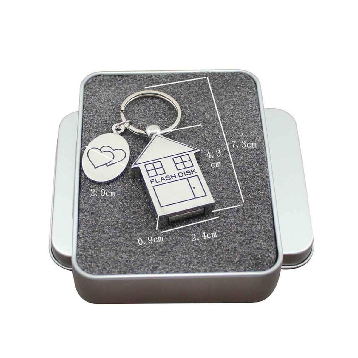 FeliSun House Shape 16GB 32GB 64GB USB3.0 Flash Drive External Memory Stick U Disk Pendrive for Computer, Car, Television,Monitor (64GB)