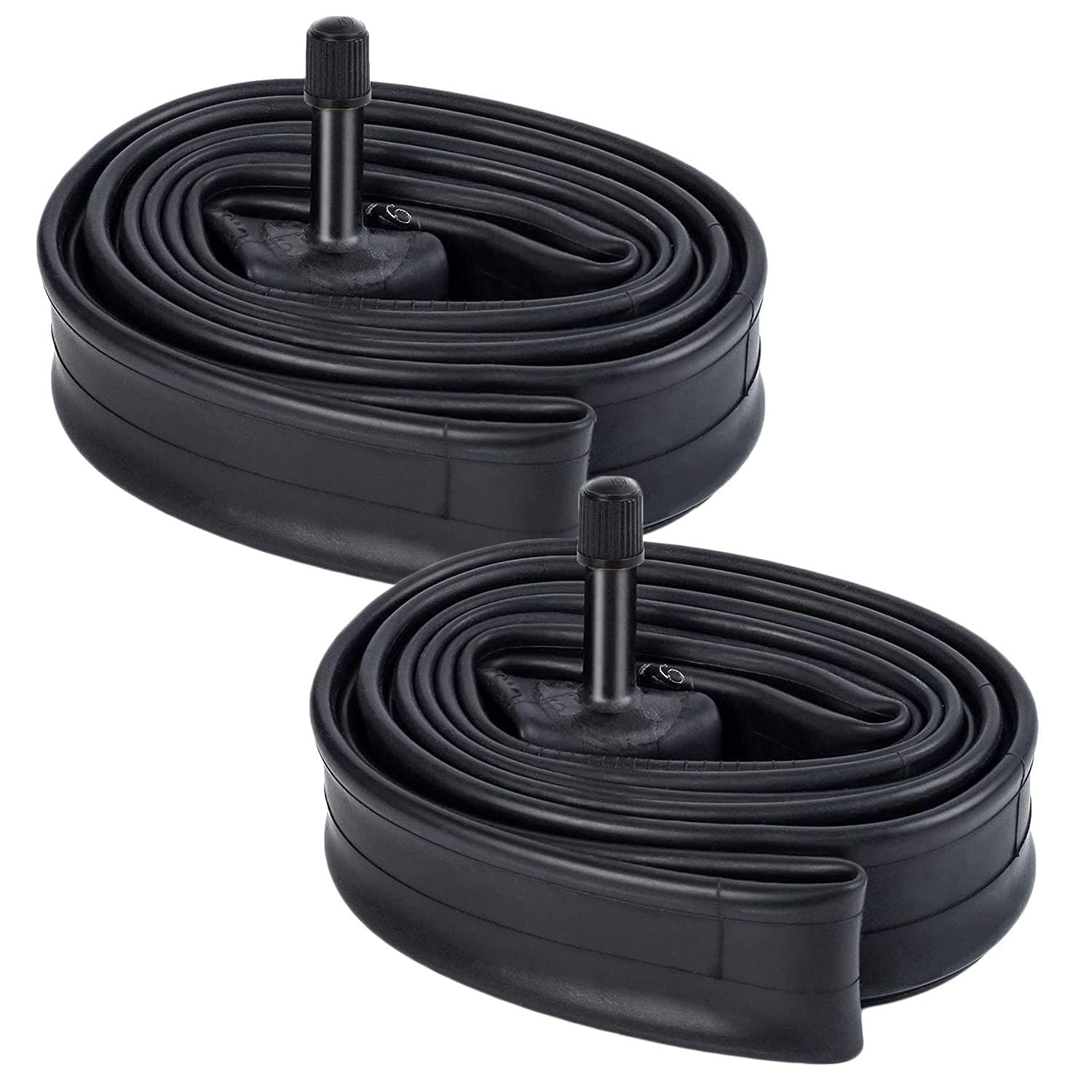 Photo 1 of 2-PCS 26" Bike Tubes 26x1.75/1.9/1.95/2.0/2.125 AV Schrader Valve (47/57-559) 26" Bicycle Tubes Compatible with 26 x 1.75 26 x 1.9 26 x 1.95 26 x 2.0 26 x 2.10 26 x 2.125 Bike Tire Tubes
