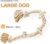 Fida Large Dog Rope Toy 92cm Indestructible Cotton Tug for Dogs view 3