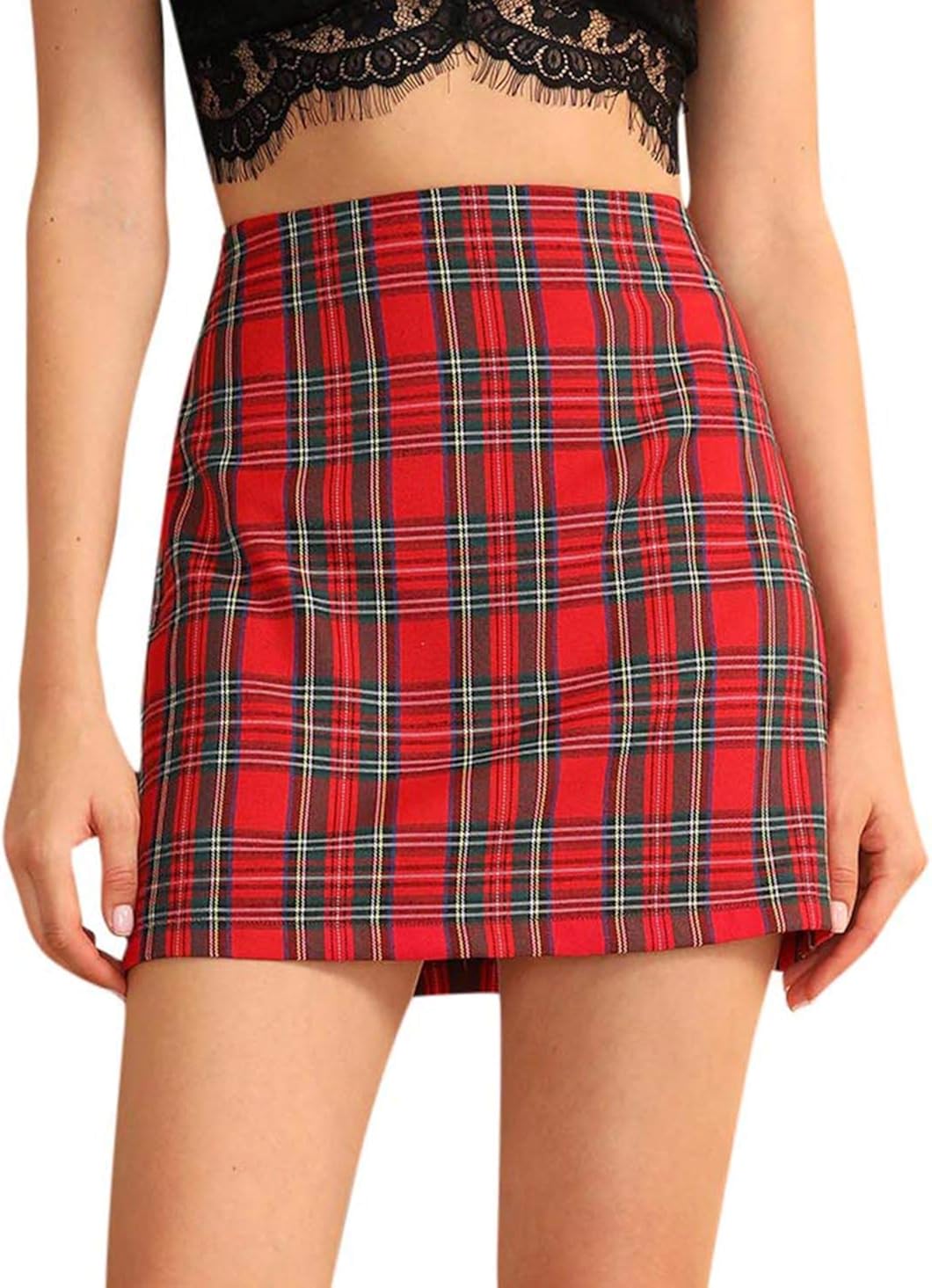 red mini kilt