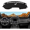Rilsen Dashboard Cover Mat Custom Fit for 2019-2022 2023 2024 2025 Dodge Ram 1500 2500 3500 Dash Cover Nonslip Dash Mat Protector Sunshade No Glare Black