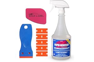 RAPID TAC RapidTac Rapid Remover Adhesive Remover Kit with Lil Chizler and Plastic (32oz. Kit)