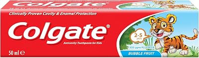 Colgate Toothpaste Kids Bubble Fruit 2-5 Years 50ml