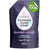 Puracy Foaming Hand Soap Refill - Plant-Powered Natural Hand Soap As Seen on TikTok, Non-Toxic, Sulfate-Free Liquid Soap, Moisturizing Foam Handwash Liquid (Lavender & Vanilla, 48 fl oz)