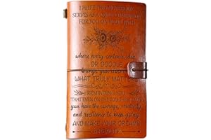 PRSTENLY Inspirational Gifts for Women, 140 Page Leather Journal Spiritual Gifts for Women, Motivational Encouragement Birthd
