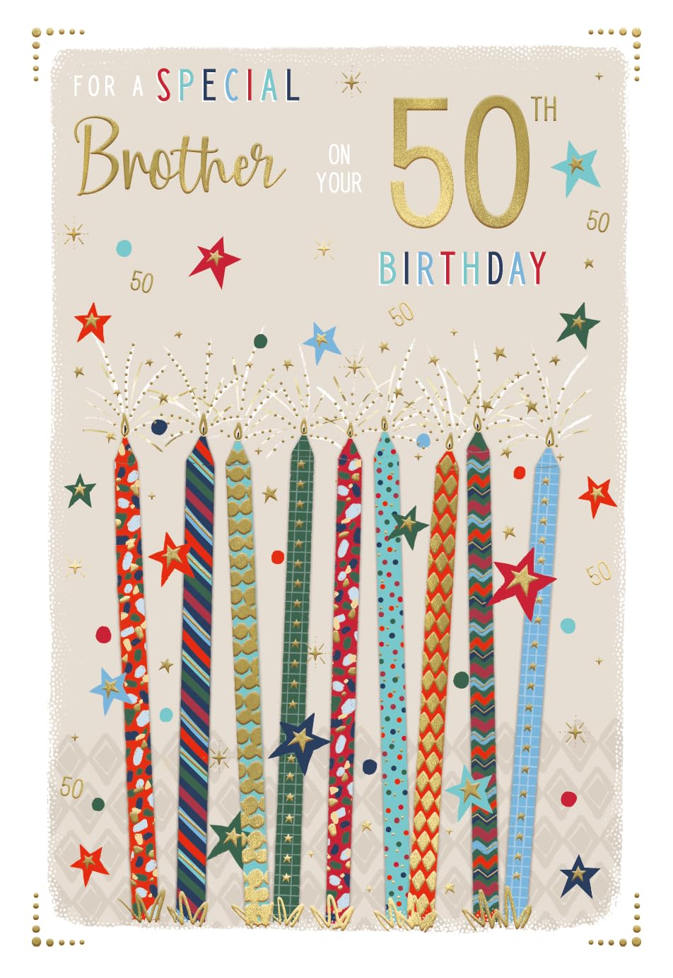 Brother 50th Birthday, Birthday Card