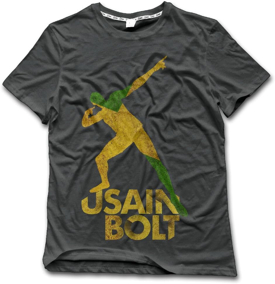 CHALZ Men's Usain Bolt Logo Short Sleeve Shirt