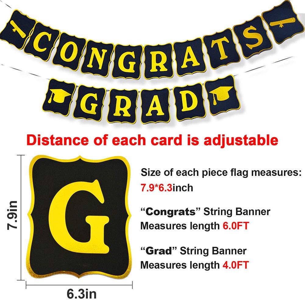 Amazon Com Dishykooker Congrats Grad Graduation Banner 2019